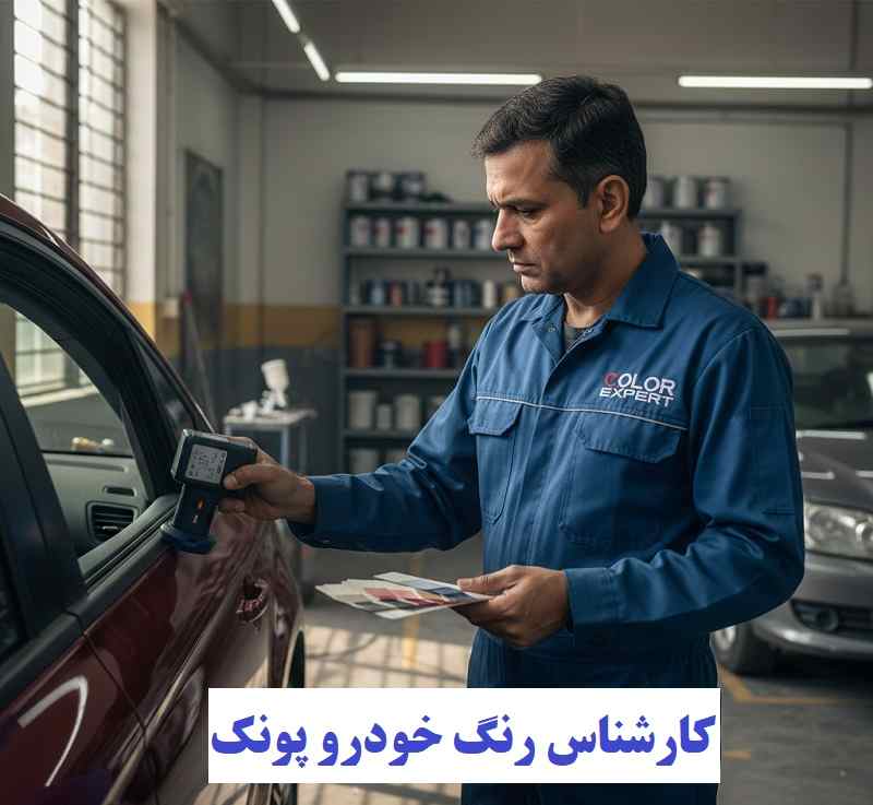 کارشناس رنگ خودرو در پونک